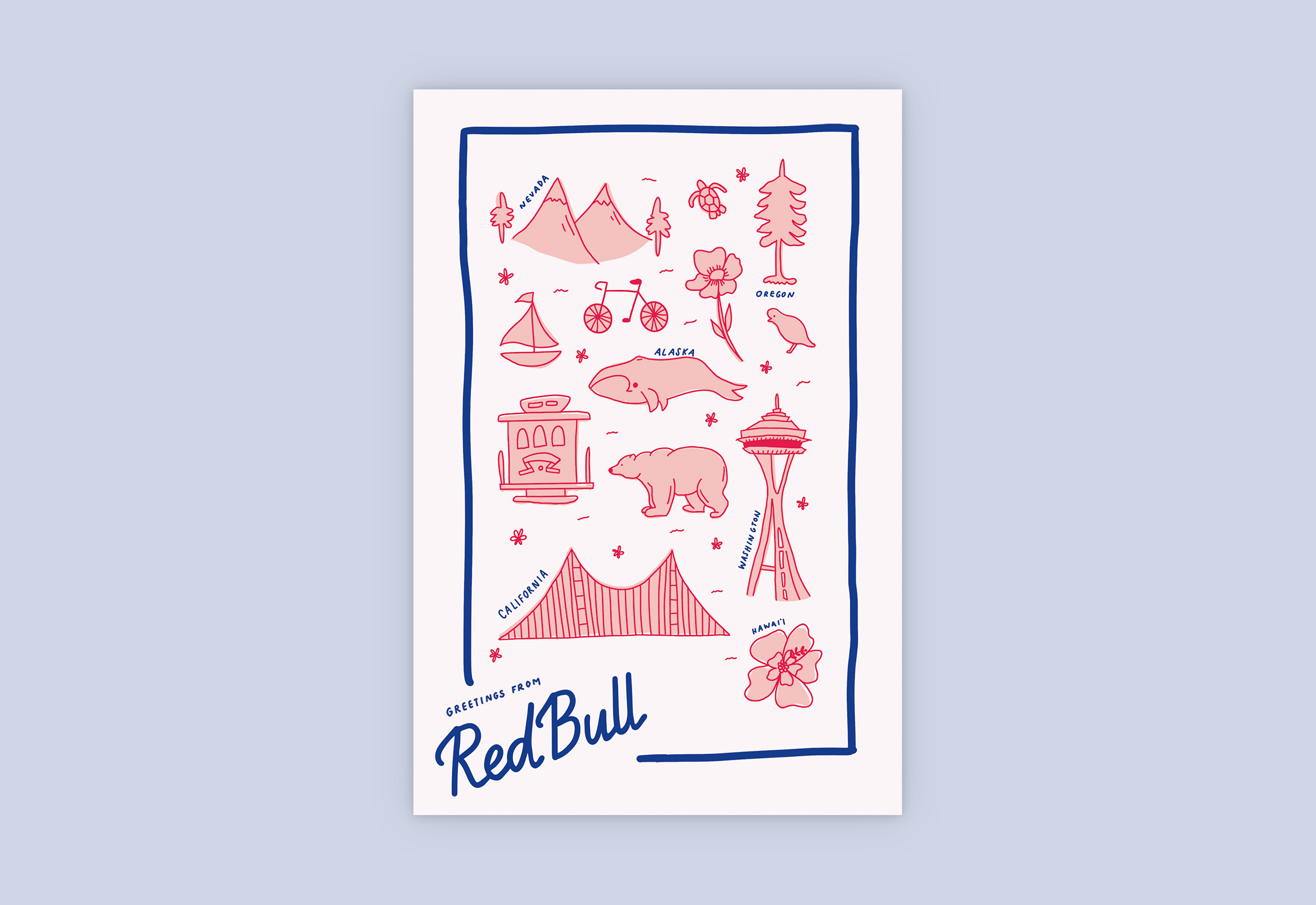 Redbull postcard